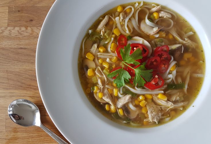 Thai Style Chicken Noodle Soup (GF, DF)
