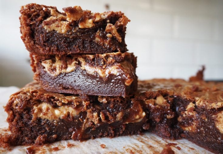 Peanut Butter Stuffed Brownies (GF)