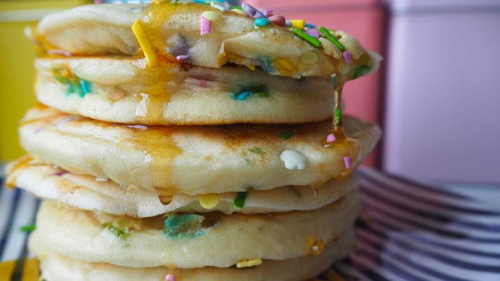 Cake Batter Pancakes - YouTube