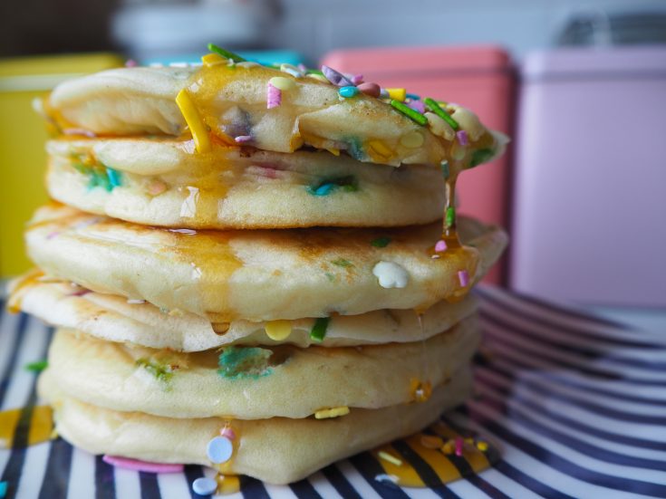Fluffy Sprinkles Pancakes (GF)
