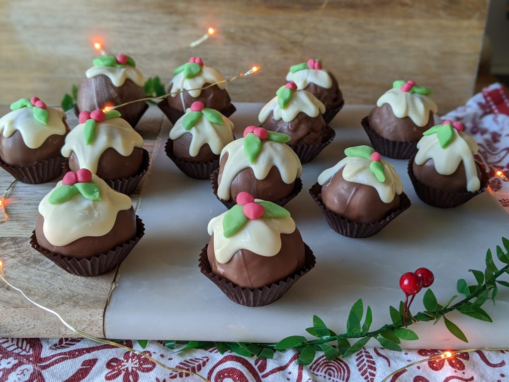 75 Gluten Free Desserts for the Festive Season - christmas pudding truffles