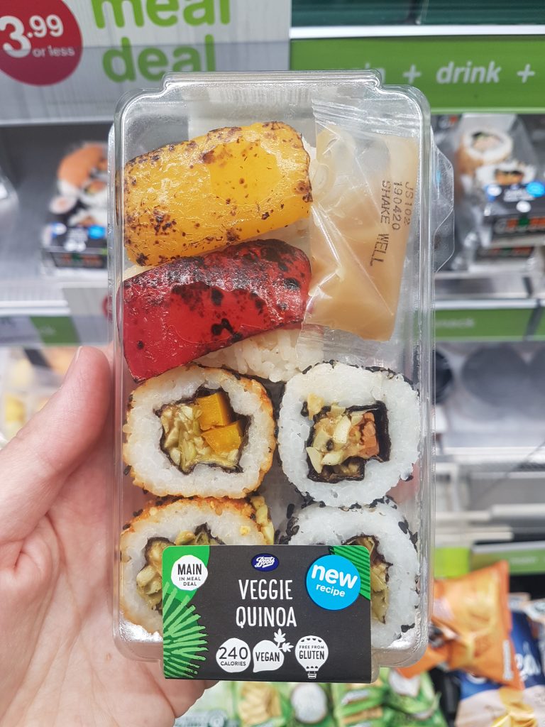 gluten free heathrow airport boots sushi vegan