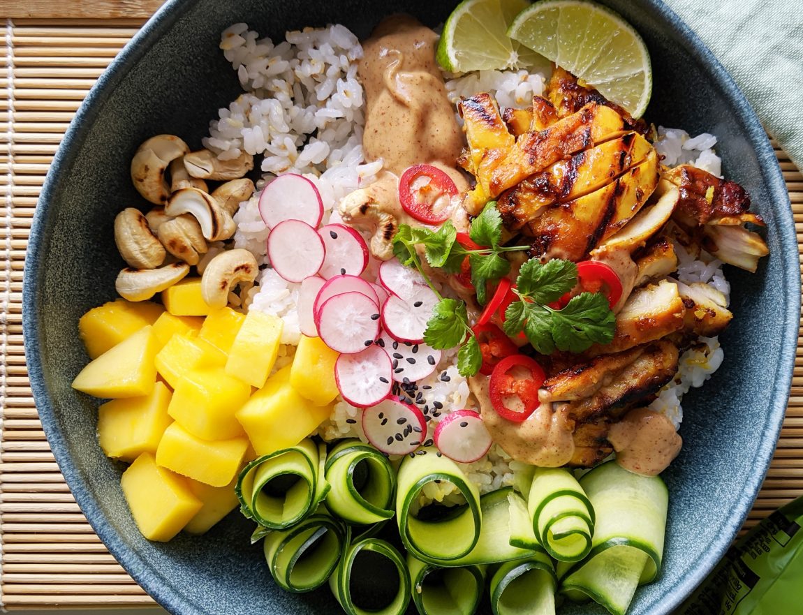 Gluten Free Satay Chicken Rice Bowl Recipe My Gluten Free Guide