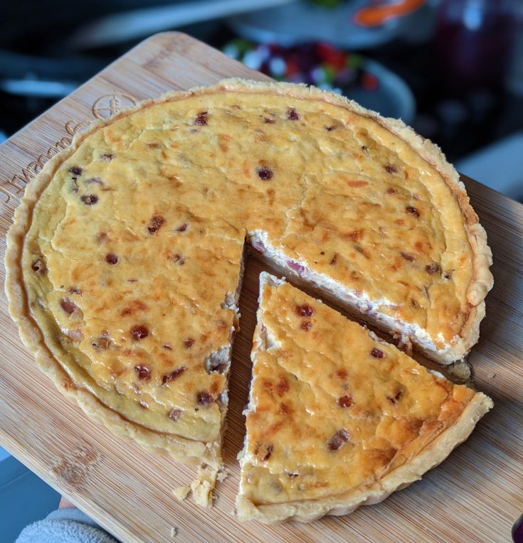 cheese and onion quiche