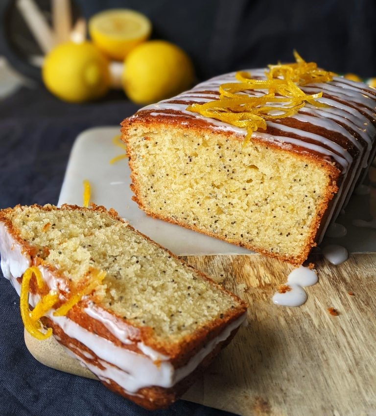 Lemon Drizzle Loaf Cake with Poppy Seed (Gluten Free, Nut Free Recipe)