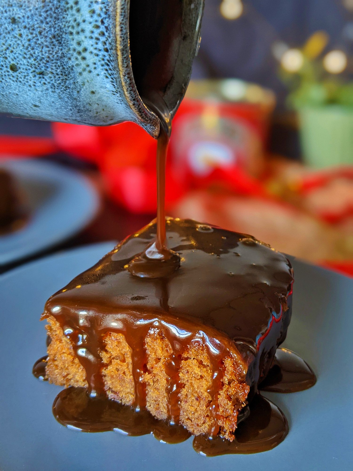 Glutenfreier klebriger Toffee Pudding