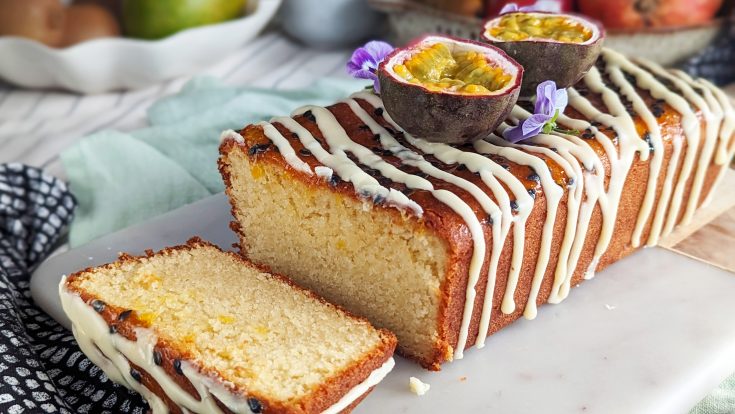 Gluten Free Passion Fruit Loaf Cake