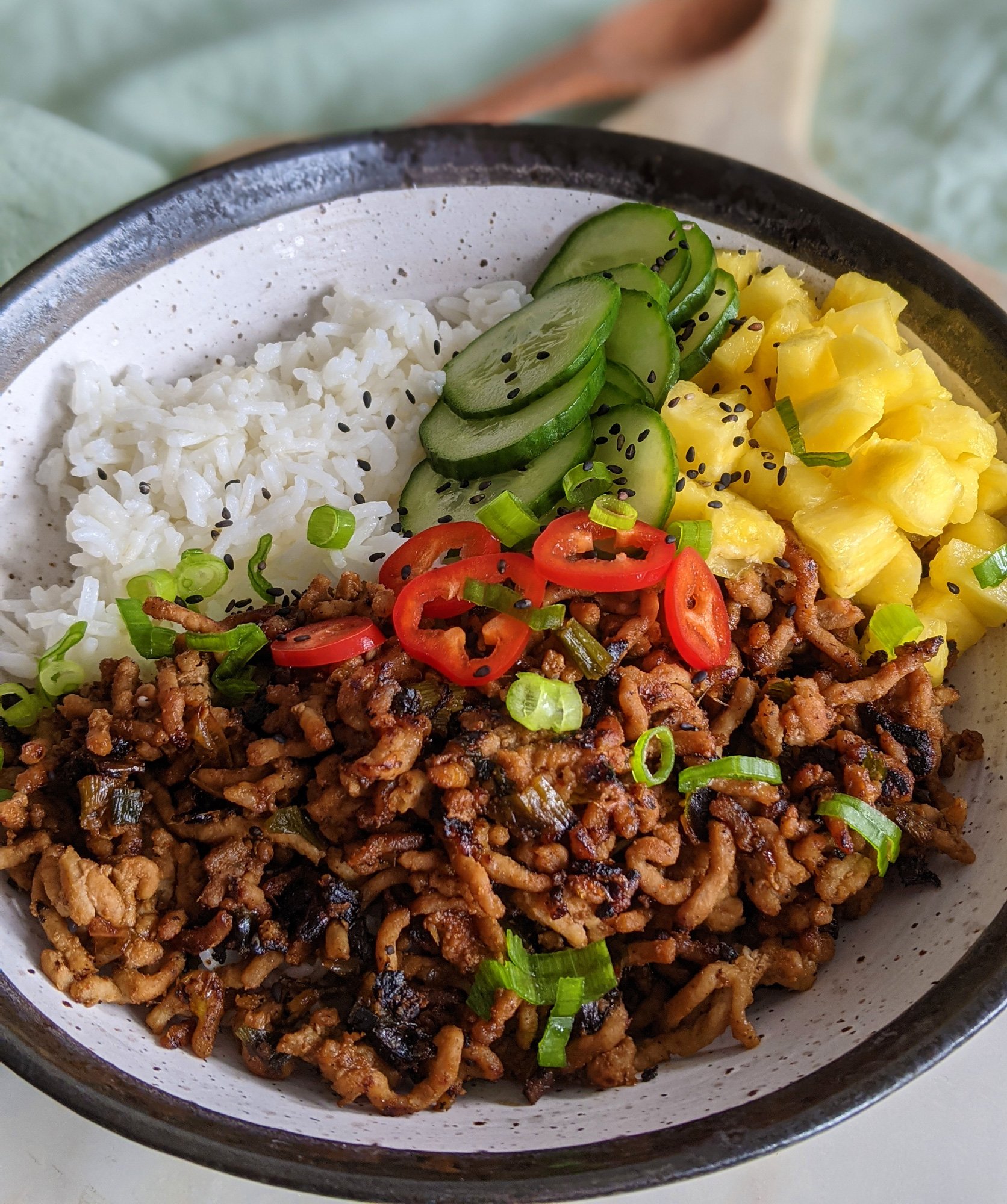 Thai Spiced Pork Rice Bowl (GF, DF) My Gluten Free Guide