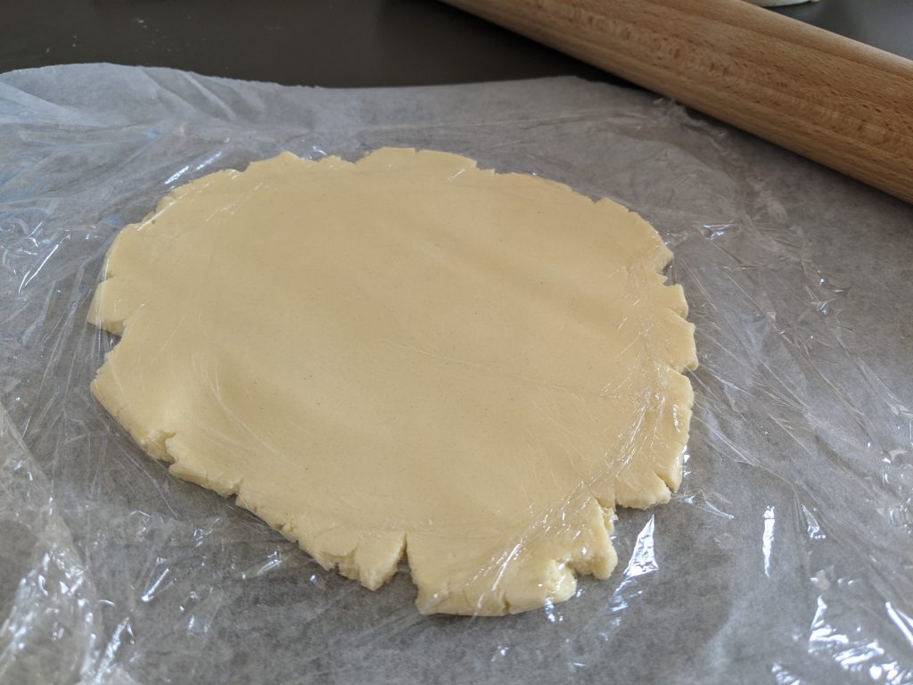 biscuit dough rolled