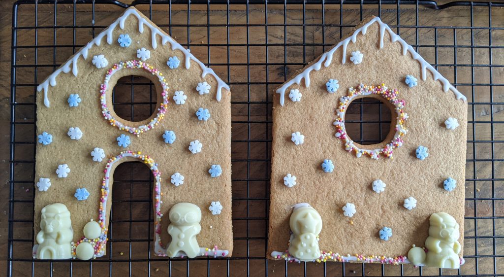 gingerbread house end panels