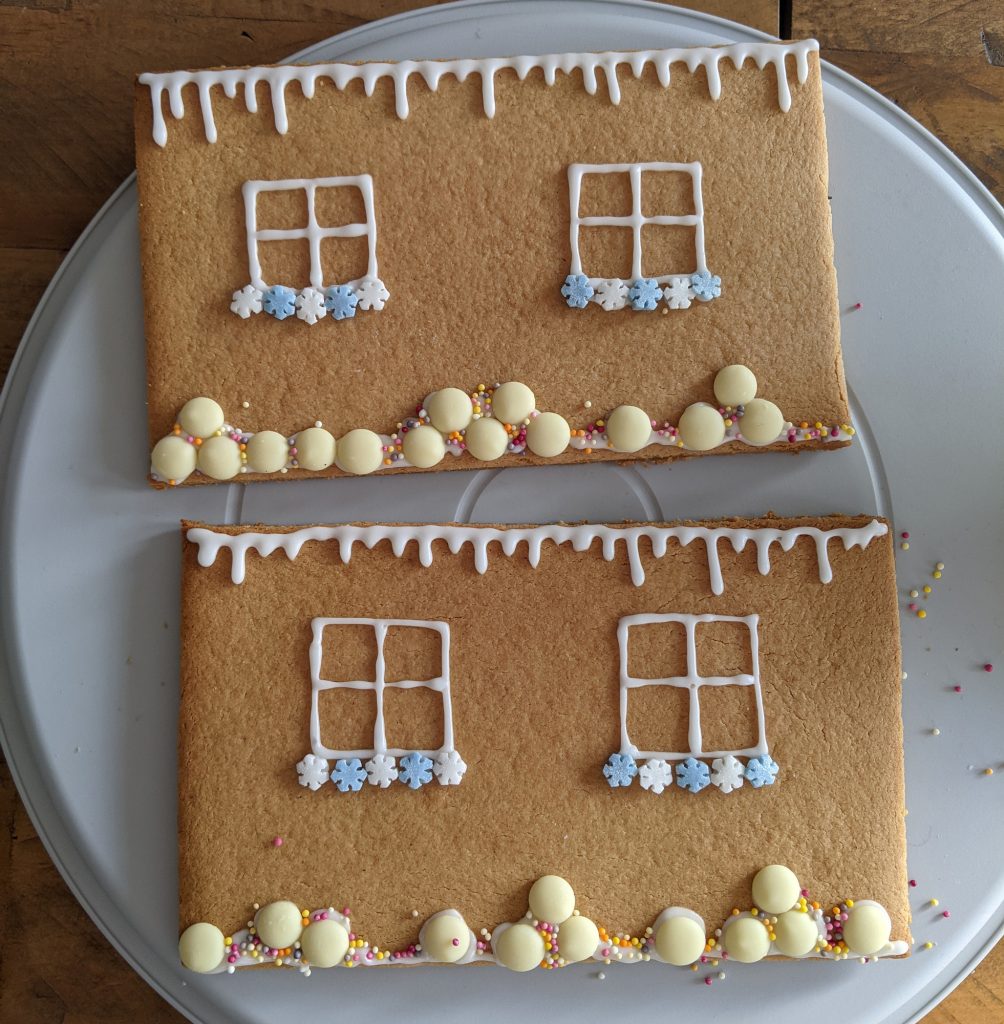 gingerbread house side panels