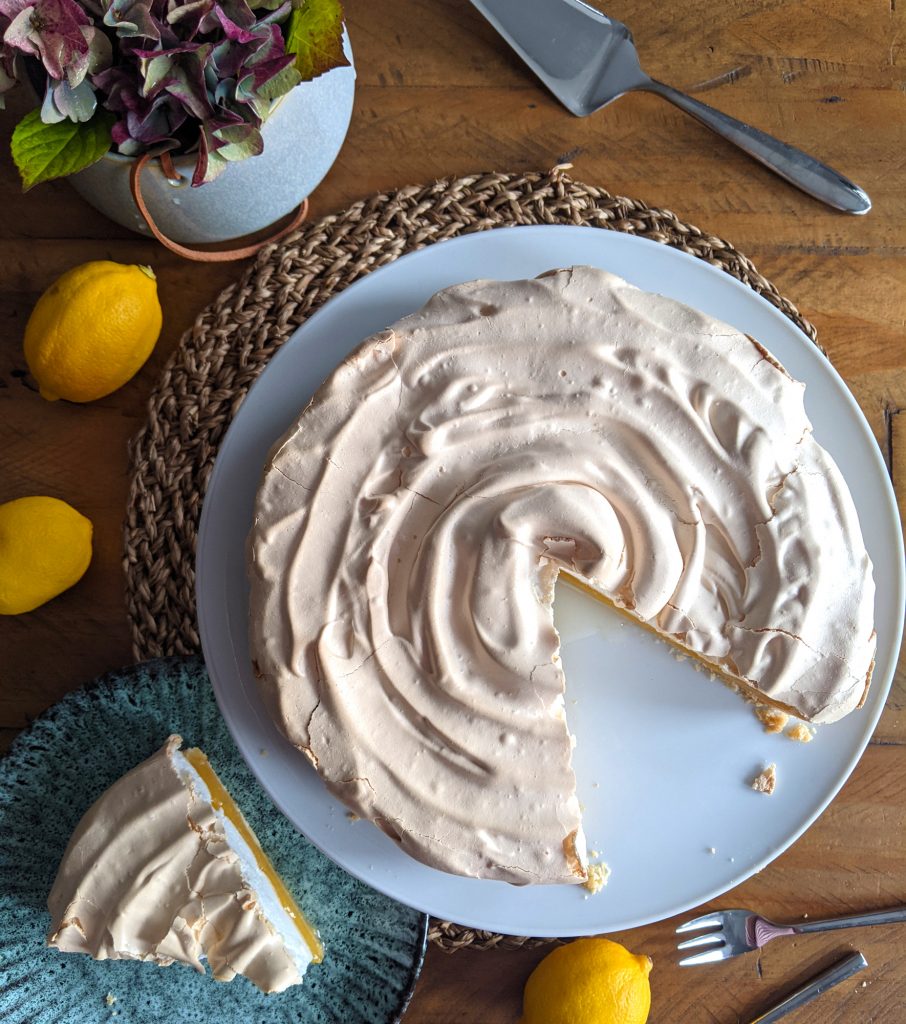 aerial gluten free lemon meringue pie