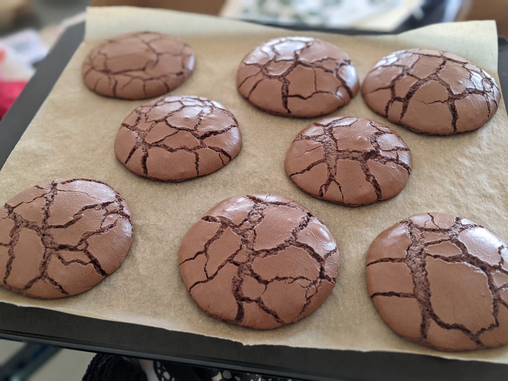 baking gluten free chocolate brownie cookies
