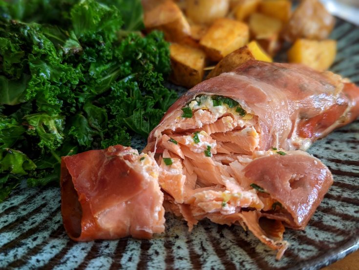 Baked Prosciutto Salmon Parcels