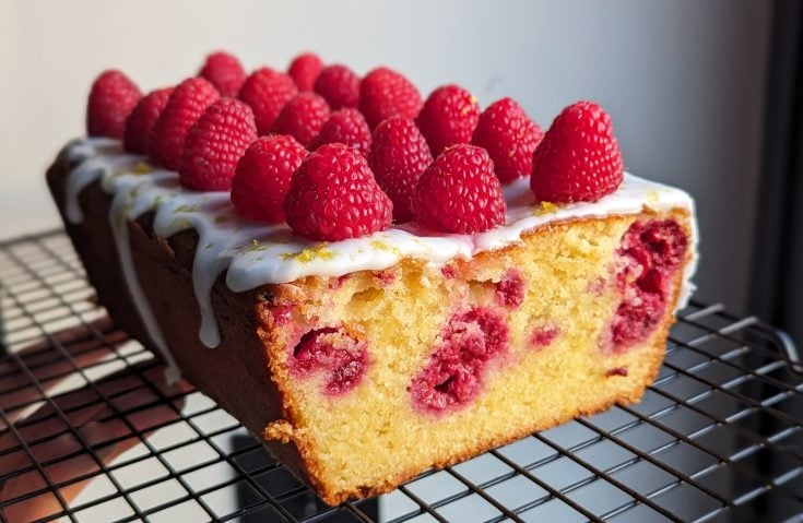 Lemon & Raspberry Loaf Cake (GF)