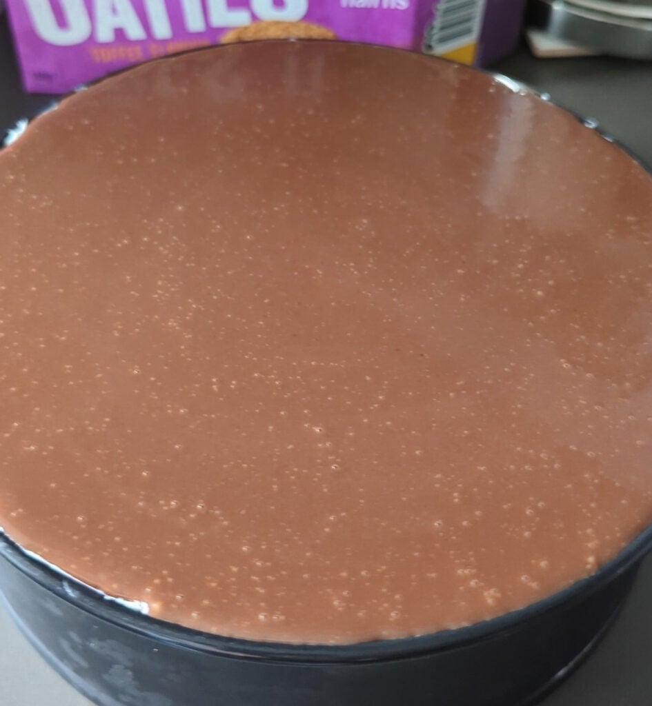 chocolate ganache setting