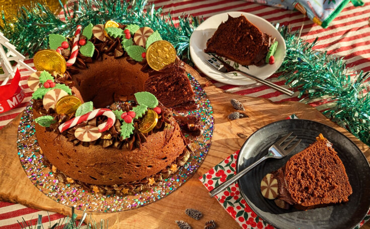 Gluten Free Festive Wreath Bundt Cake