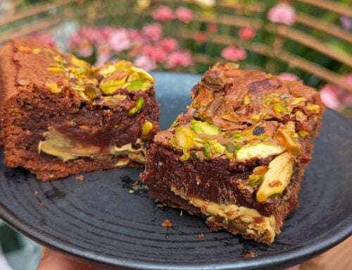 Gluten Free Pistachio Brownies
