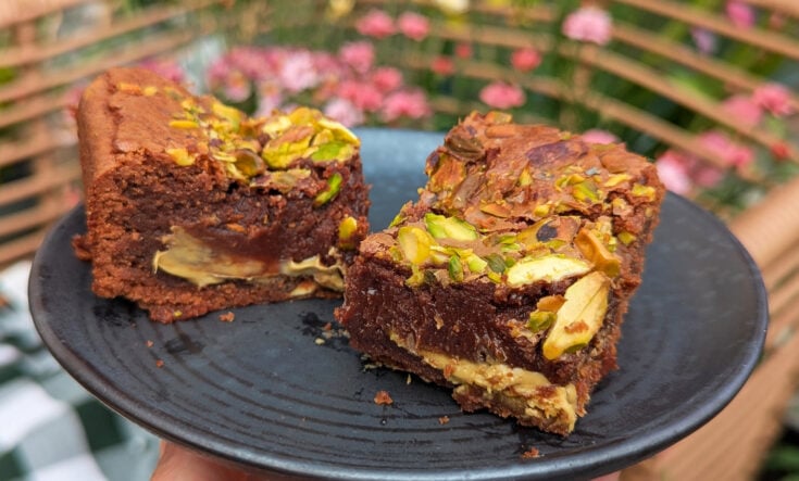 Gluten Free Pistachio Brownies