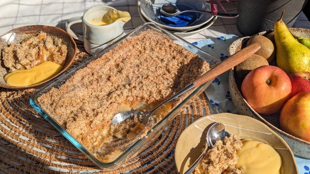 gluten free apple crumble recipe