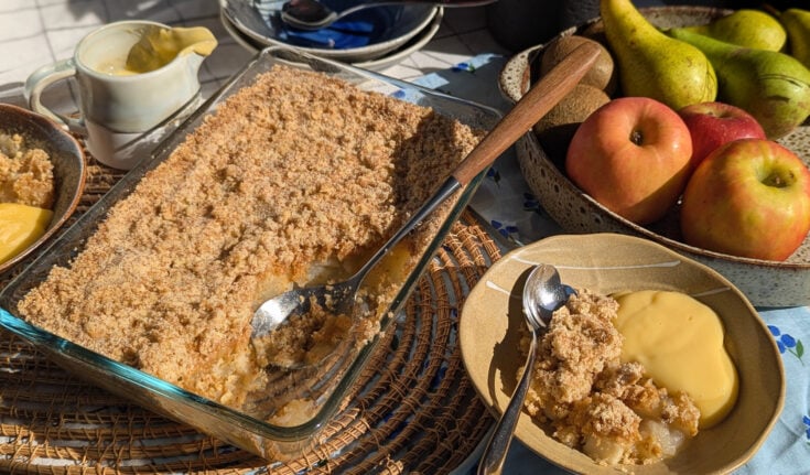 Gluten Free Apple Crumble