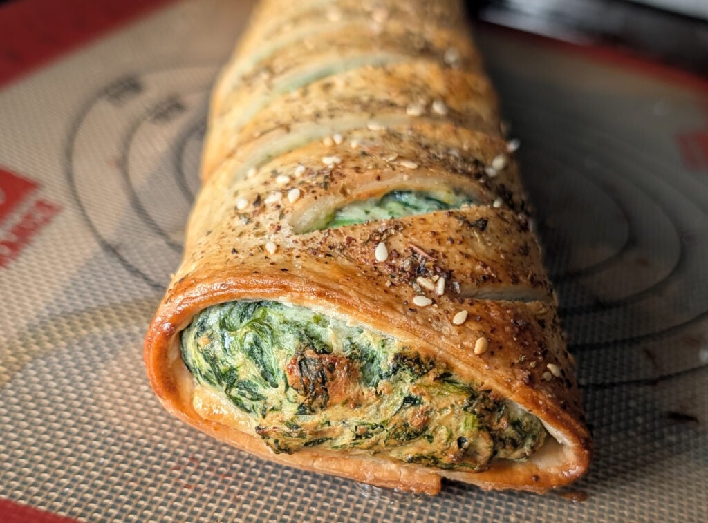 delicious gluten free spinach & ricotta wellington